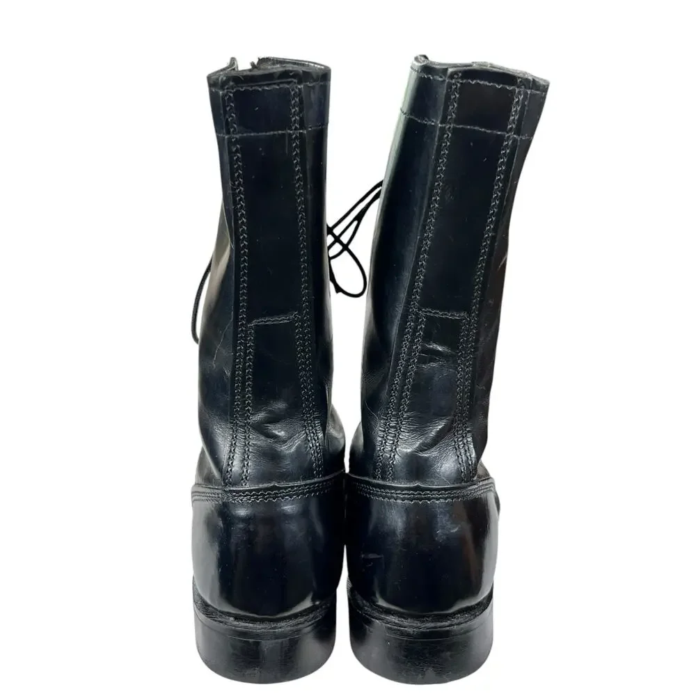 Vintage Corcoran Men's Narrow Cap Toe Black Leather 1500 Jump Boots Size 6.5 C